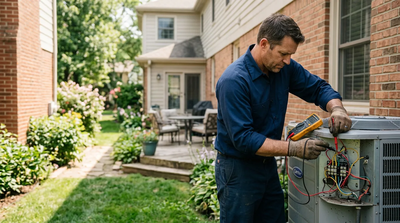 HVAC technician working near Crocketts Bluff, AR